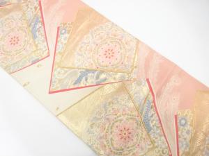 色紙重ねに華紋織り出し　袋帯